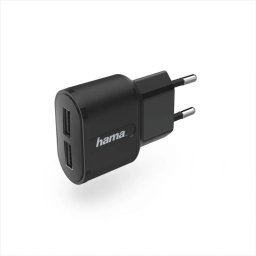 Ładowarka Hama ŁADOWARKA SIECIOWA USB (2xUSB) 230V 2,4A