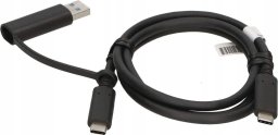 Kabel USB Lenovo USB-C - USB-C 1 m Czarny (USB-C Cable W/ Dongle TP)