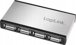 HUB USB LogiLink LogiLink USB 2.0 4-port HUB m. Netzteil Alu