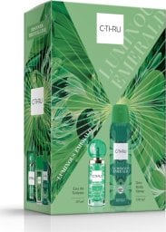 Sarantis C-THRU Zestaw prezentowy Luminous Emerald (Woda Toaletowa 30ml+Dezodorant spray 150ml)