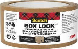 Scotch Taśma pakowa Box Lock 48mm/22.8m papierowa brązowa
