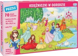 Wydawnictwo Jako Puzzle 70 elementów. Księżniczki w ogrodzie