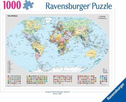 Ravensburger Puzzle Polityczna mapa świata 1000 elementów