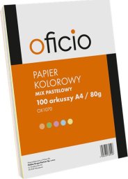 Oficio Papier A4 MIX kolorów pastelowych 100 szt.