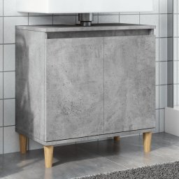 vidaXL Szafka pod umywalkę, szarość betonu, 58x33x60 cm