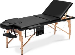 Bodyfit Stół, łóżko do masażu 3-segmentowe drewniane XXL