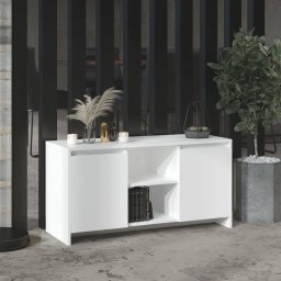 vidaXL Szafka pod TV, biała, 102x37,5x52,5 cm, płyta wiórowa
