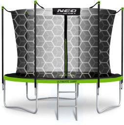 Trampolina ogrodowa Neo-Sport NeoSport Trampolina ogrodowa 10ft/312cm z siatką wewnętrzną i drabinką