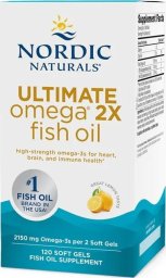 Nordic naturals Nordic Naturals - Ultimate Omega 2X, 2150mg, Cytryna, 120 kapsułek miękkich