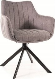 Signal Krzesło tapicerowane AZALIA Brego szare