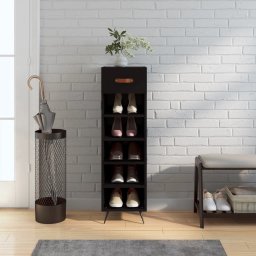 vidaXL vidaXL Szafka na buty, czarna, 30x35x105 cm, materiał drewnopochodny