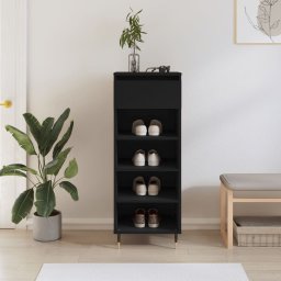 vidaXL vidaXL Szafka na buty, czarna, 40x36x105 cm, materiał drewnopochodny