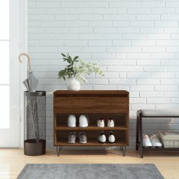 vidaXL vidaXL Szafka na buty, brązowy dąb, 70x36x60 cm