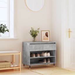 vidaXL vidaXL Szafka na buty, szarość betonu, 70x36x60 cm