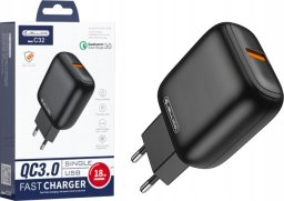 Ładowarka Jellico JELLICO ładowarka sieciowa C32 18W 1xUSB QC3.0 Czarny