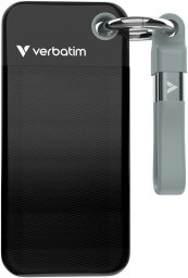 Dysk zewnętrzny SSD Verbatim Pocket 2TB Czarno-szary (32194)