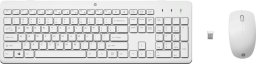 Klawiatura + mysz HP Zestaw klawiatura + mysz HP 230 Wireless Mouse and Keyboard Combo bezprzewodowe białe 3L1F0AA