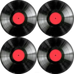Bertoni Zestaw podkładek na stół okrągłych 4D - VINYL