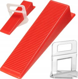 Verk System poziomowania płytek 100 klipsów 100 klinów System poziomowania płytek 100 klipsów 100 klinów