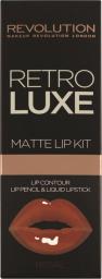 Makeup Revolution Retro Luxe Kit Matte Regal Pomadka i konturówka do ust