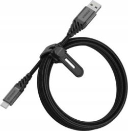 Kabel USB OtterBox USB-A - USB-C 1 m Czarny (78-52664)