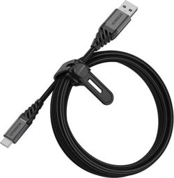 Kabel USB OtterBox USB-A - USB-C 2 m Czarny (78-52665)