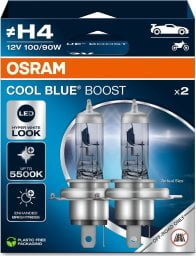 Cool OSRAM Automobilinės lemputės COOL BLUE BOOST H4 100/90W 12V P43T 2vnt