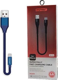 Kabel USB Vega USB-A - microUSB 0.3 m Niebieski (5902012967300)