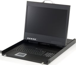 Przełącznik LevelOne LevelOne KVM-8901DE konsola rackowa 48,3 cm (19") 1440 x 900 px Czarny