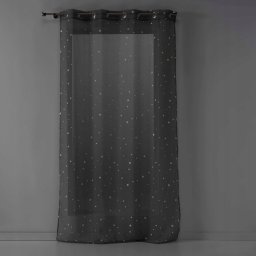 Douceur d`Interieur Zasłona na przelotkach ze wzorem, gwiazdki świecące w ciemności FLUO NIGHT