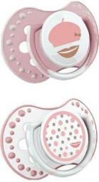 Canpol Smoczek Lovi silikonowy Retro baby 3-6 m-cy 2 szt
