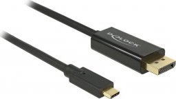 Kabel USB Delock USB-C - DisplayPort 1 m Czarny (85255)