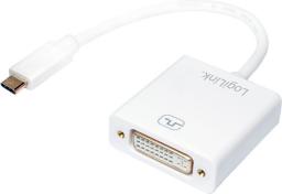 Adapter USB LogiLink USB-C - DVI Biały  (UA0245A)