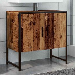vidaXL vidaXL Szafka pod umywalkę, stare drewno, 60x33x60 cm