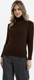 MOE M771 Sweter z golfem - brązowy (kolor brąz, rozmiar S/M)