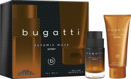 Sirowa BUGATTI Zestaw prezentowy Dynamic Move Amber (woda toaletowa 100 ml + żel pod prysznic 200 ml)