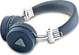 Słuchawki Guess Guess Bluetooth ENC GUBH70PGTSPSB blue/blue Grained Classic Round Shape