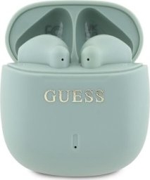 Słuchawki Guess Guess Bluetooth headphones GUTWSJ14ESGN TWS + docking station green/green Printed Classic Logo