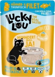 Lucky Lou Lucky Lou Extrafood Kurczak i tuńczyk w bulionie saszetka 70g