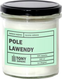 Cup&You Świeca sojowa naturalna zapachow POLE LAWENDY - najlepsza aromatyczna bezpieczna ręcznie robiona w szklanym słoiczku 300ml 50h palenia na prezent upominek