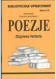 Biblioteczka opracowań nr 054 Poezje Herberta