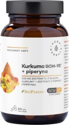 Aura Herbals Aura Herbals Kurkuma 500 mg BCM-95 + Piperyna - 60 kapsułek