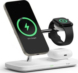 Ładowarka Ringke RINGKE 3IN1 QI2 MAGNETIC MAGSAFE WIRELESS CHARGER WHITE