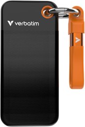 Dysk zewnętrzny SSD Verbatim Pocket 1TB Czarno-pomarańczowy (32193)