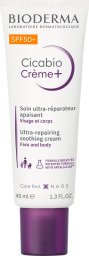 Bioderma Bioderma Cicabio Creme+ Krem łagodząco-odbudowujący SPF 50+, 40 ml