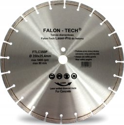 Falontech TARCZA DIAMENTOWA DO BETONU 350 x 25.4 Laser-PRO