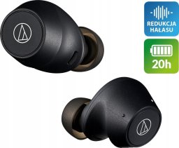Słuchawki Audio-Technica AUDIO-TECHNICA WIRELESS EARBUDS ATH-CKS30TW+BK BLACK