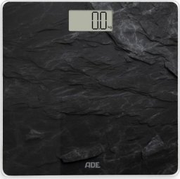 Waga łazienkowa ADE Waga łazienkowa, do 180 kg, 30 x 30 cm, łupkowy wzór, czarna / ADE