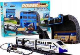 LeanToys Kolejka na Baterie 244 cm + Dworzec Wagon LEAN Toys