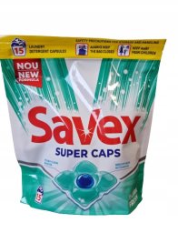 Savex Savex Kapsułki do prania białego, 15 sztuk
